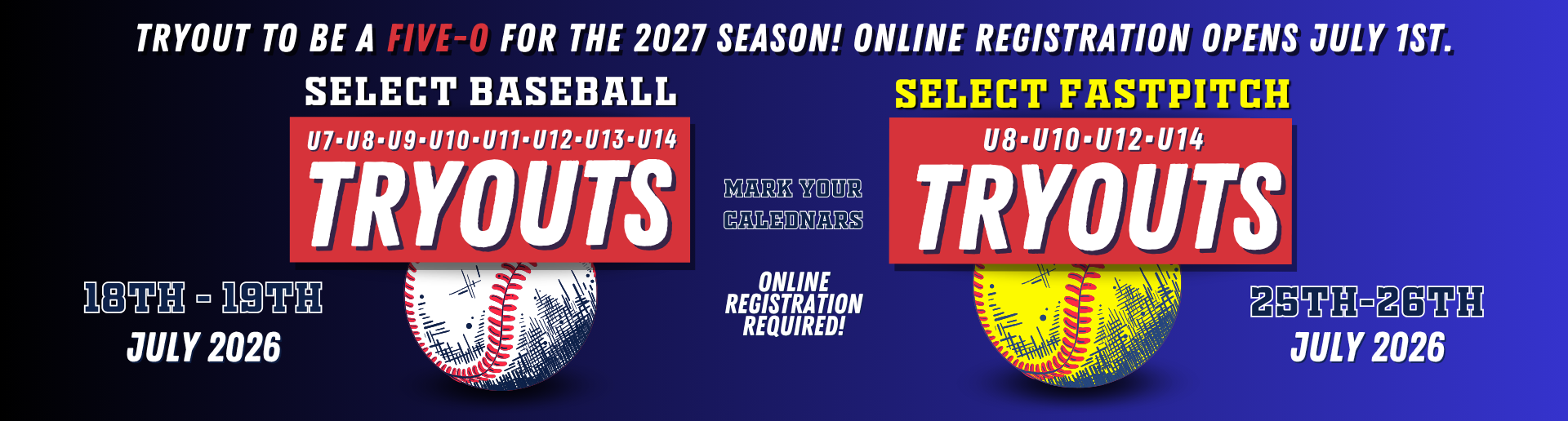 2027 Season Tryouts!