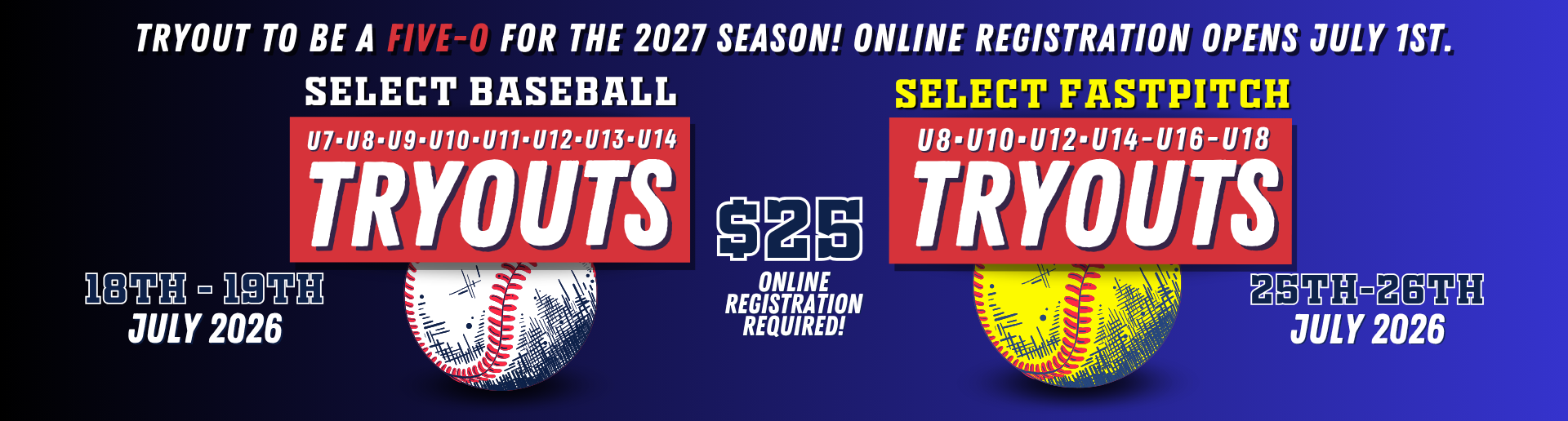 2027 Season Tryouts!