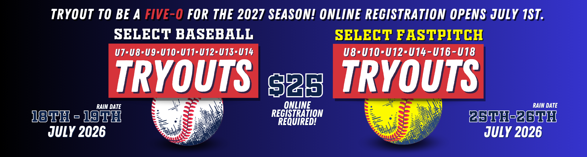 2027 Season Tryouts!